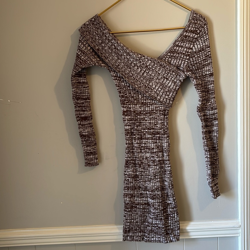 Brown dress in knit- Size small - forever21
